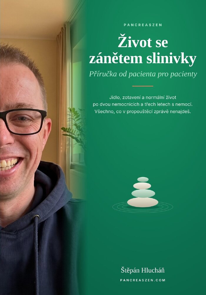 Obálka knihy Život se zánětem slinivky od Štěpána Hlucháně