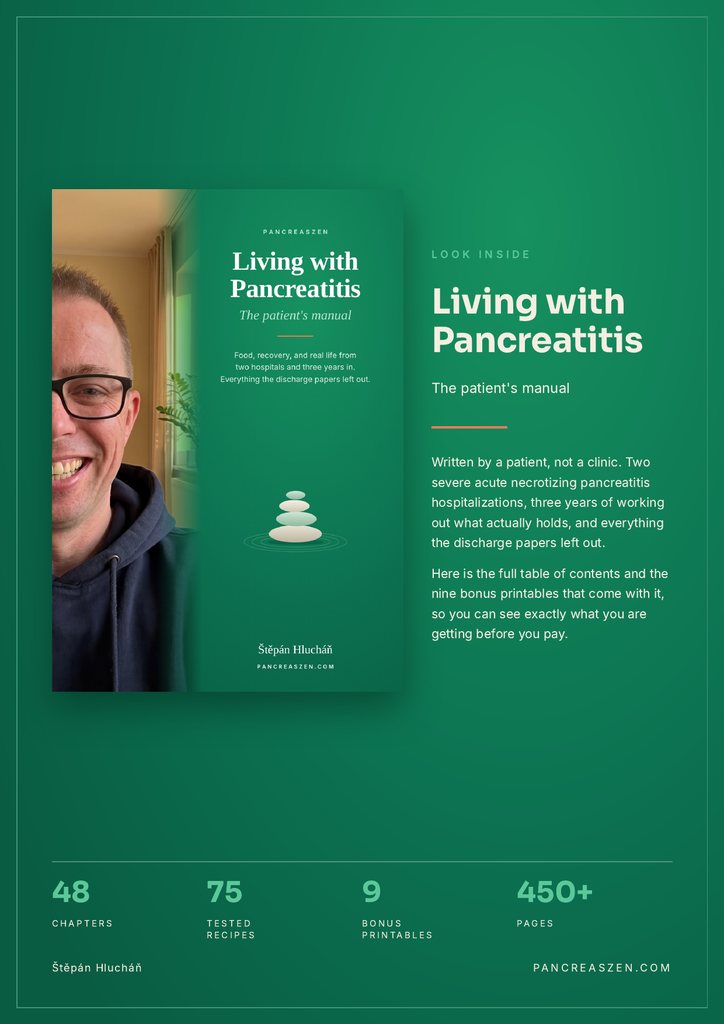PancreasZen look inside, the cover